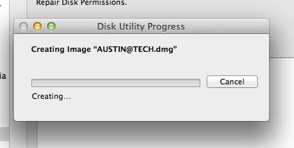 Disk Utlity copying the DVD to your hard drive