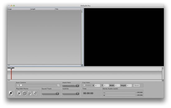 DVDxDV Pro Main Screen